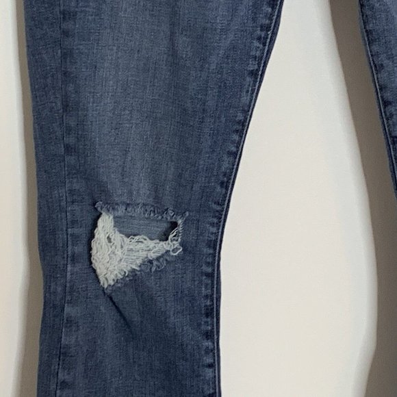 Good American Jeans Good Legs 8/29 Distressed Skinny Blue084 Made in USA - Picture 10 of 12